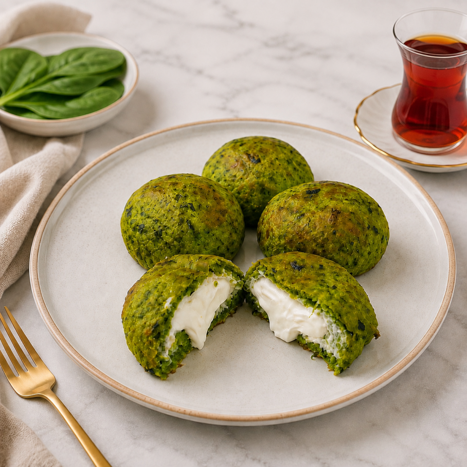 Ispanaklı Labneli Mini Poğaça