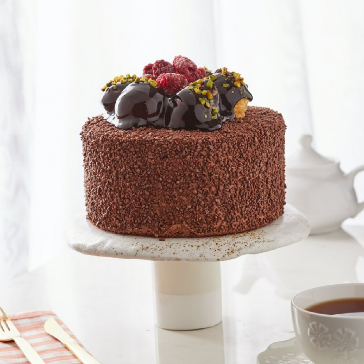 Çikolata Frambuazlı Pasta